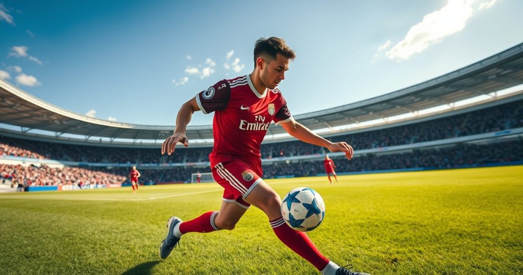 Jeu sur les ailes football
